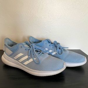 Light blue Adidas Cloudfoam shoes